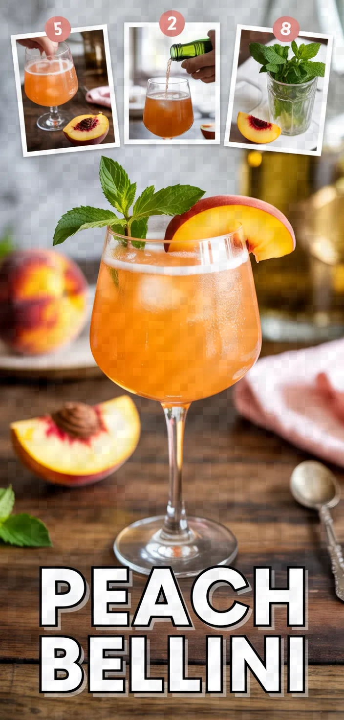 A photo of Peach Bellini Recipe