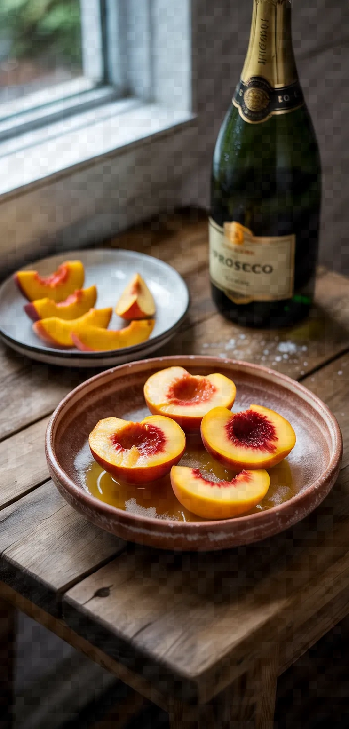 Ingredients photo for Peach Bellini Recipe