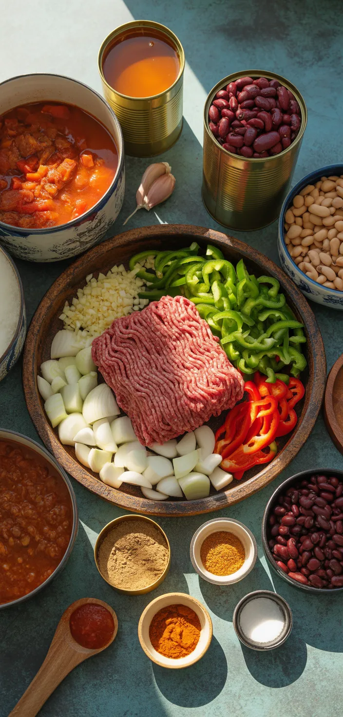 Ingredients photo for Best Beef Chili Recipe