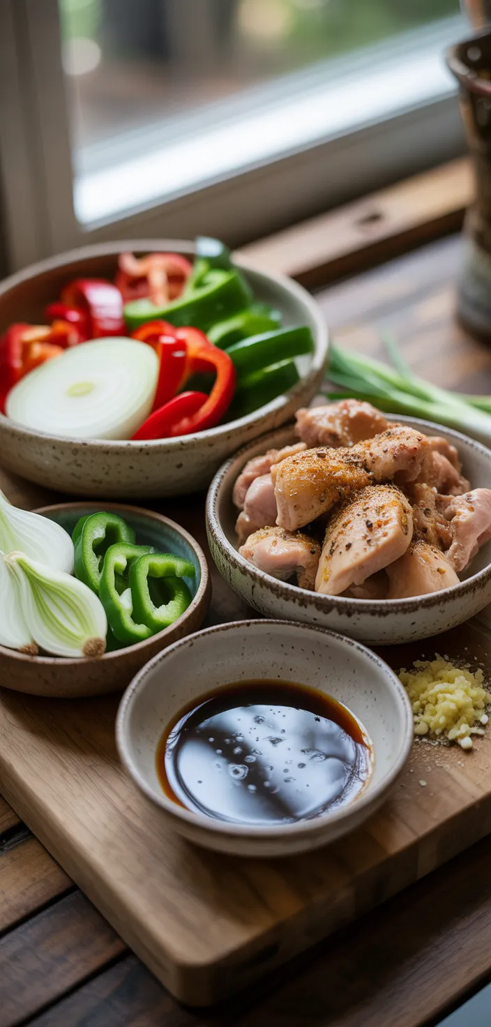 Ingredients photo for Black Pepper Chicken Recipe