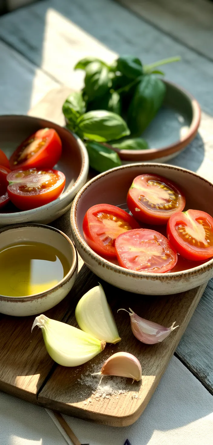 Ingredients photo for Roasted Tomato Basil Soup Recipe