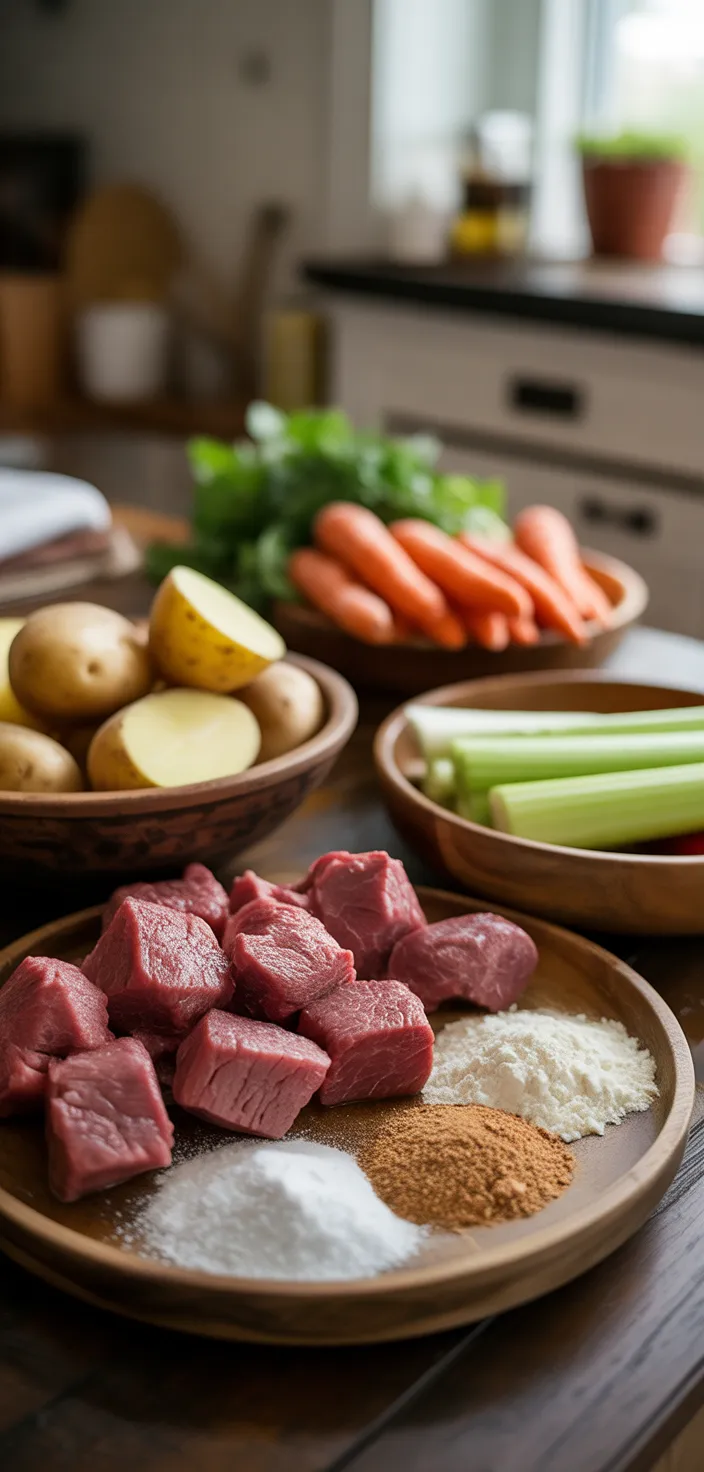 Ingredients photo for Slow Cooker Beef Stew Recipe