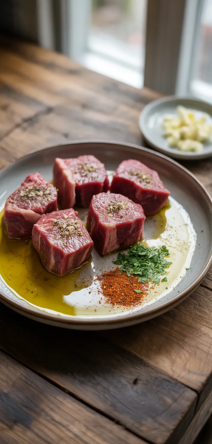 Ingredients photo for Steak Bites With Garlic Butter Recipe