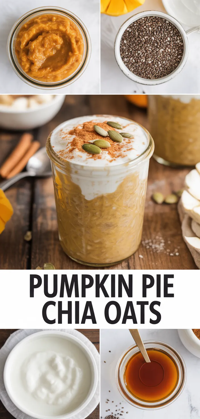A photo of Pumpkin Pie Overnight Oats With Chia Recipe