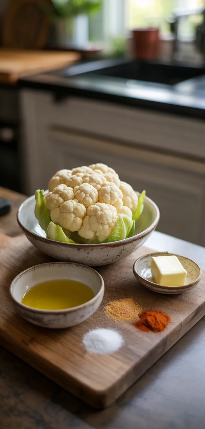 Ingredients photo for Easy Roasted Cauliflower Recipe