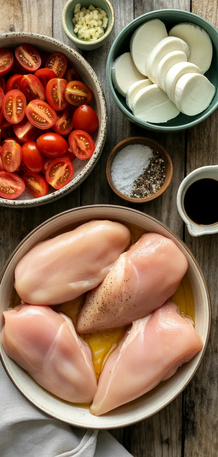 Ingredients photo for One Pan Balsamic Chicken Recipe