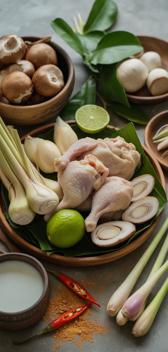 Ingredients photo for Slow Cooker Tom Kha Gai Recipe