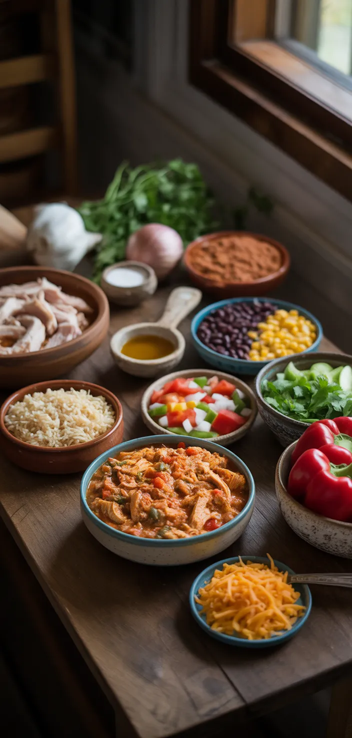 Ingredients photo for Southwest Chicken Casserole Recipe