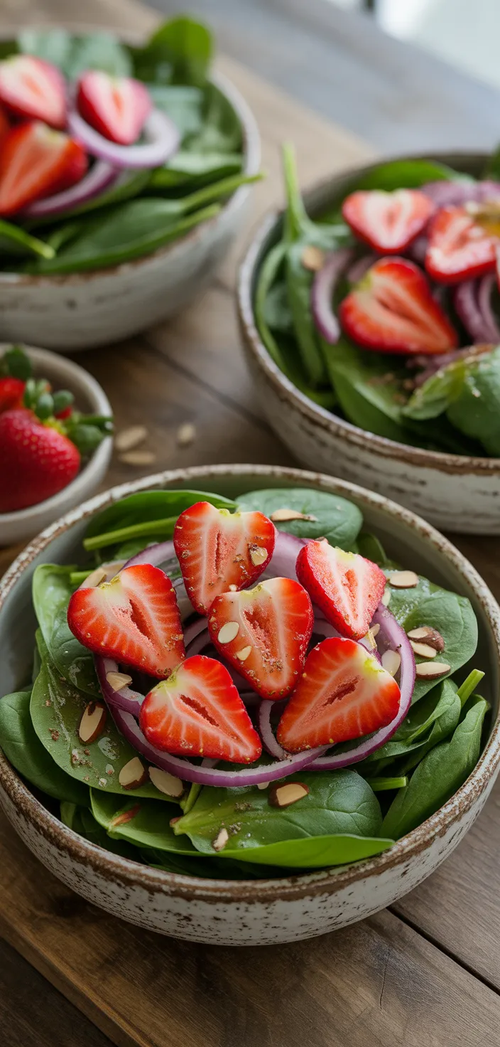 Ingredients photo for Strawberry Spinach Salad Recipe