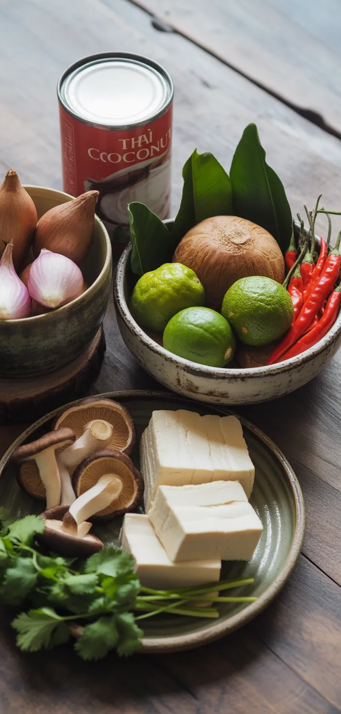 Ingredients photo for Thai Coconut Soup Recipe