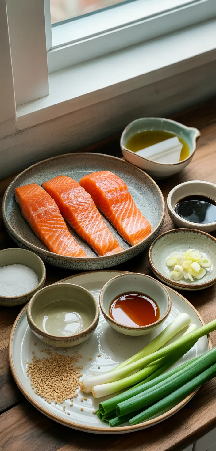 Ingredients photo for Air Fryer Honey Garlic Salmon Recipe