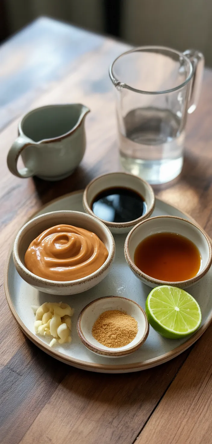 Ingredients photo for BEST Easy Thai Peanut Sauce Recipe
