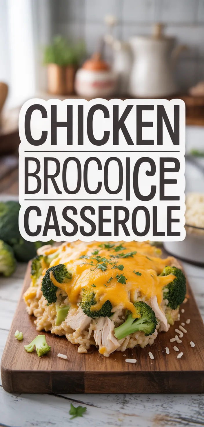 A photo of Chicken Broccoli Rice Casserole Recipe