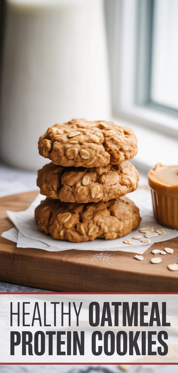 A photo of Healthy Oatmeal Protein Cookies Recipe
