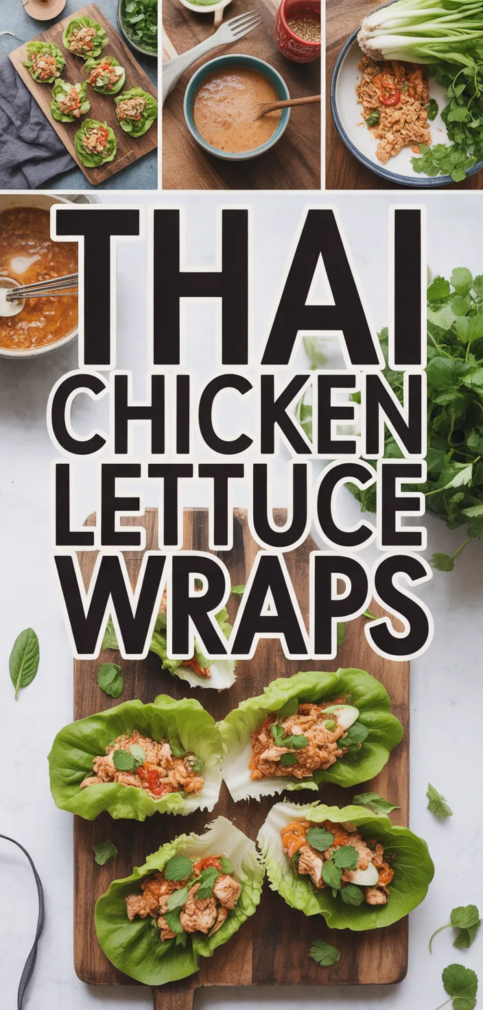 A photo of Thai Chicken Lettuce Wraps Recipe
