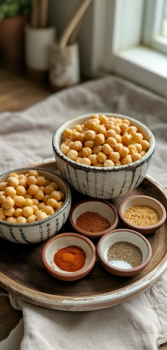 Ingredients photo for Crispy Roasted Chickpeas  Recipe