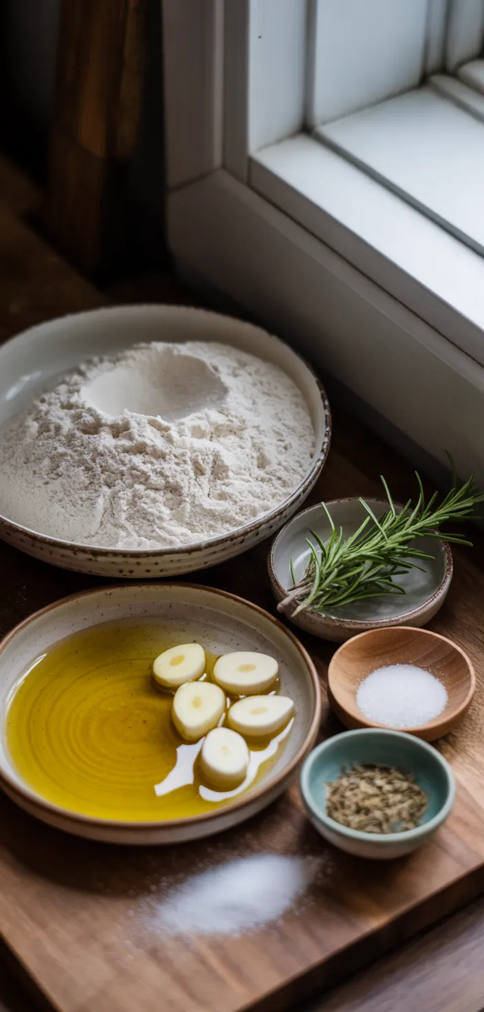 Ingredients photo for FOCACCIA Recipe