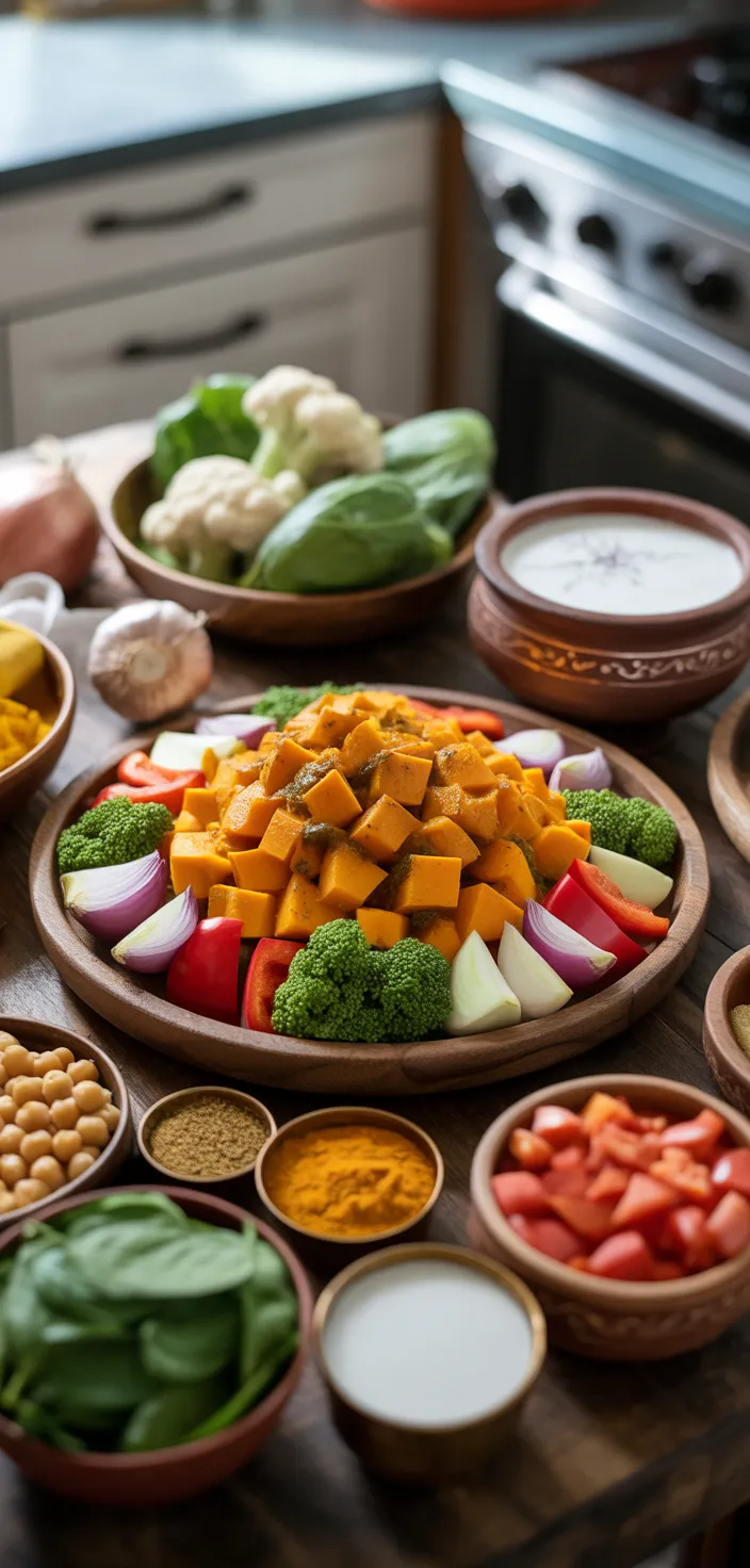 Ingredients photo for Indian Pumpkin Curry (One Pot Recipe)