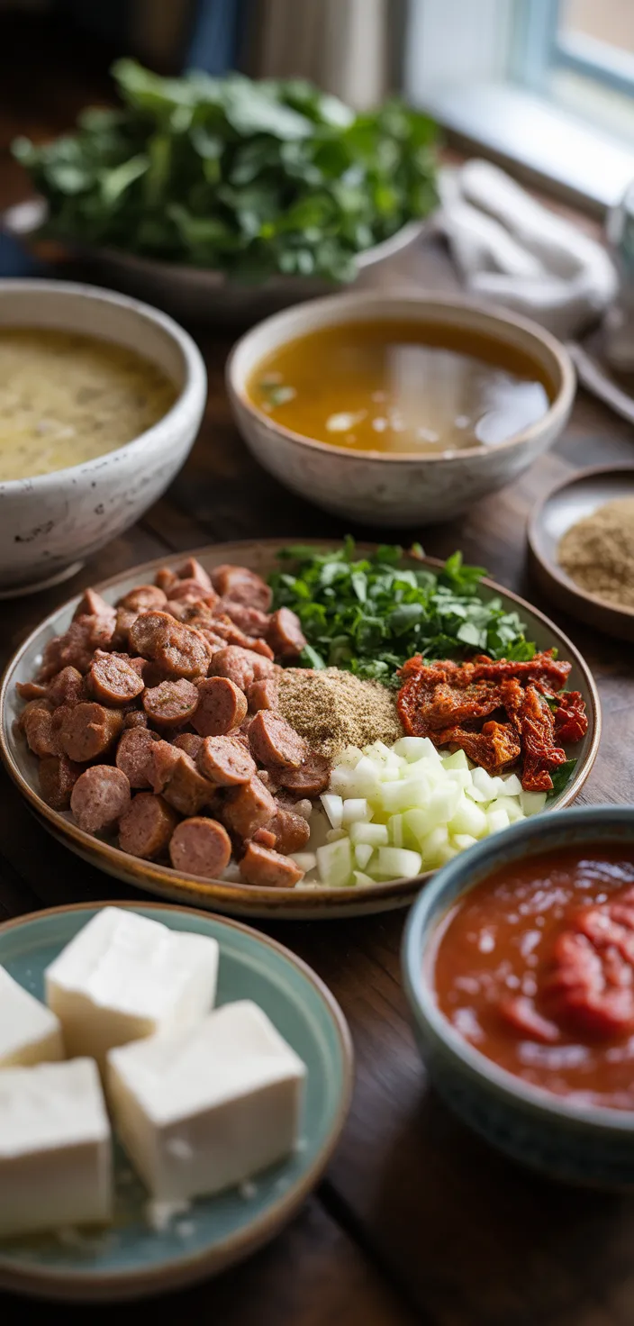 Ingredients photo for Instant Pot Keto Tuscan Soup (Warm And Comforting) Recipe