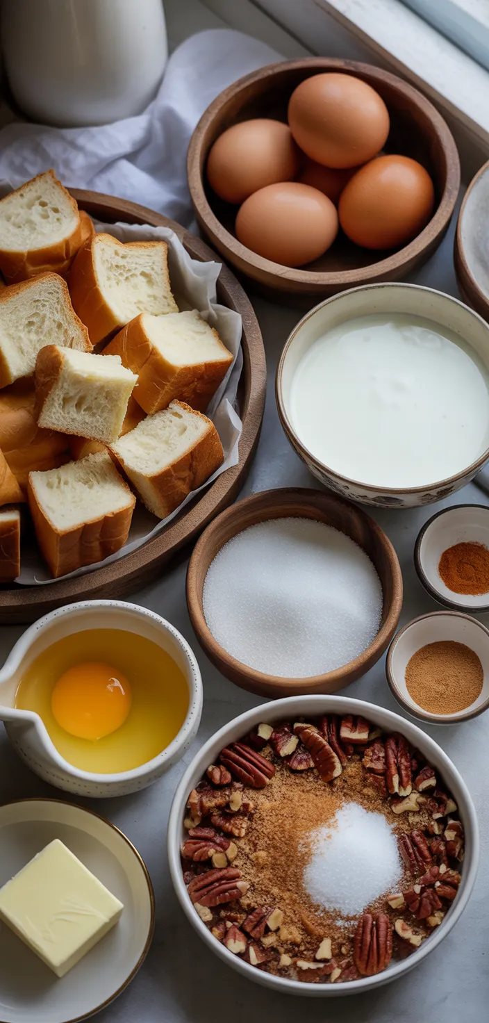 Ingredients photo for Overnight Breakfast Casserole Recipe
