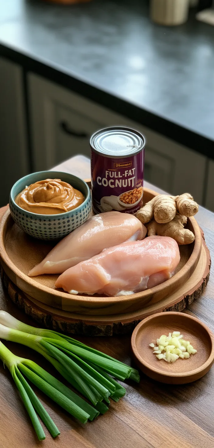 Ingredients photo for Slow Cooker Thai Peanut Chicken Recipe
