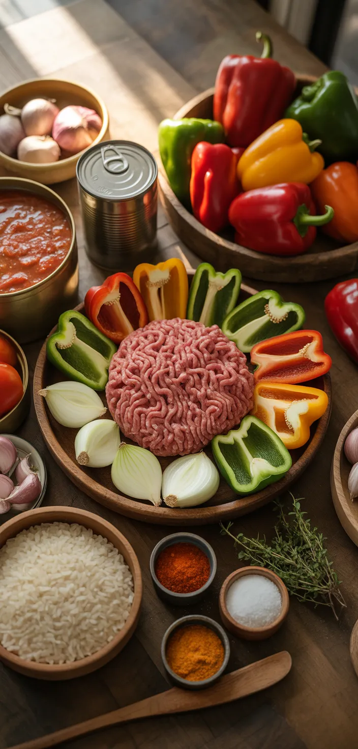 Ingredients photo for Stuffed Pepper Soup (Best Flavor!) Recipe