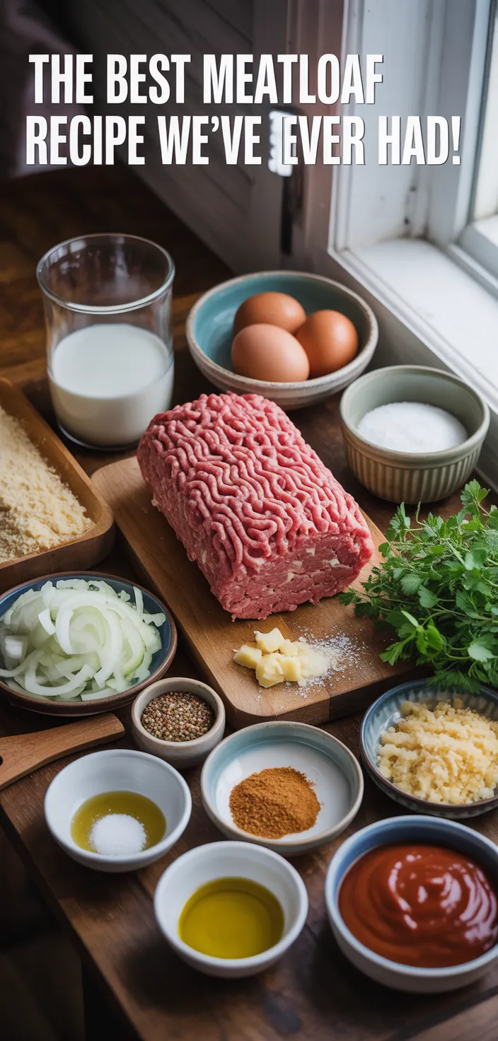 Ingredients photo for The BEST Meatloaf Recipe We've Ever Had!