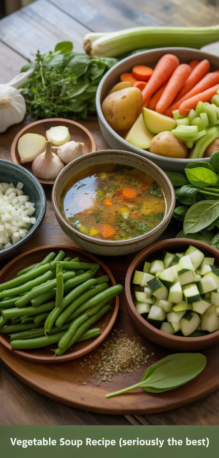 Ingredients photo for Vegetable Soup Recipe (Seriously The Best!)