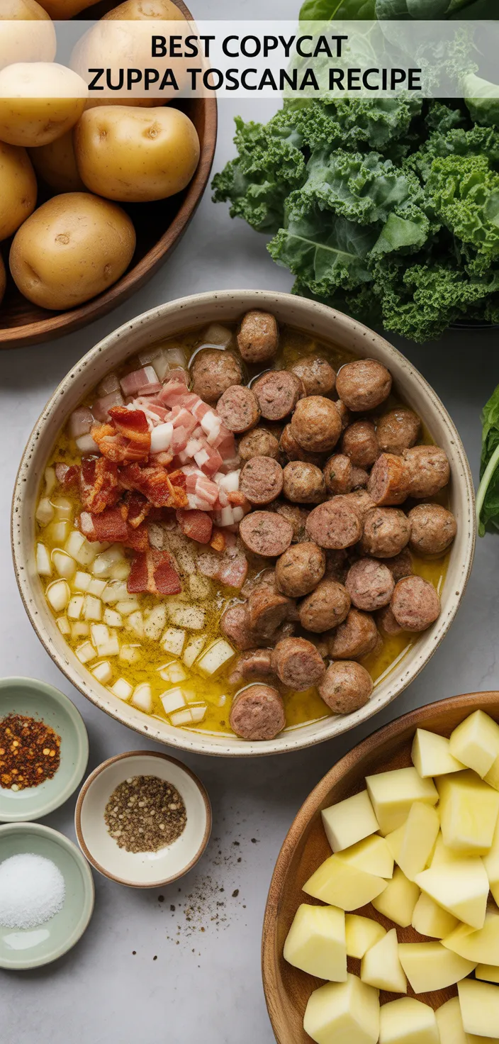 Ingredients photo for BEST Copycat Zuppa Toscana Recipe