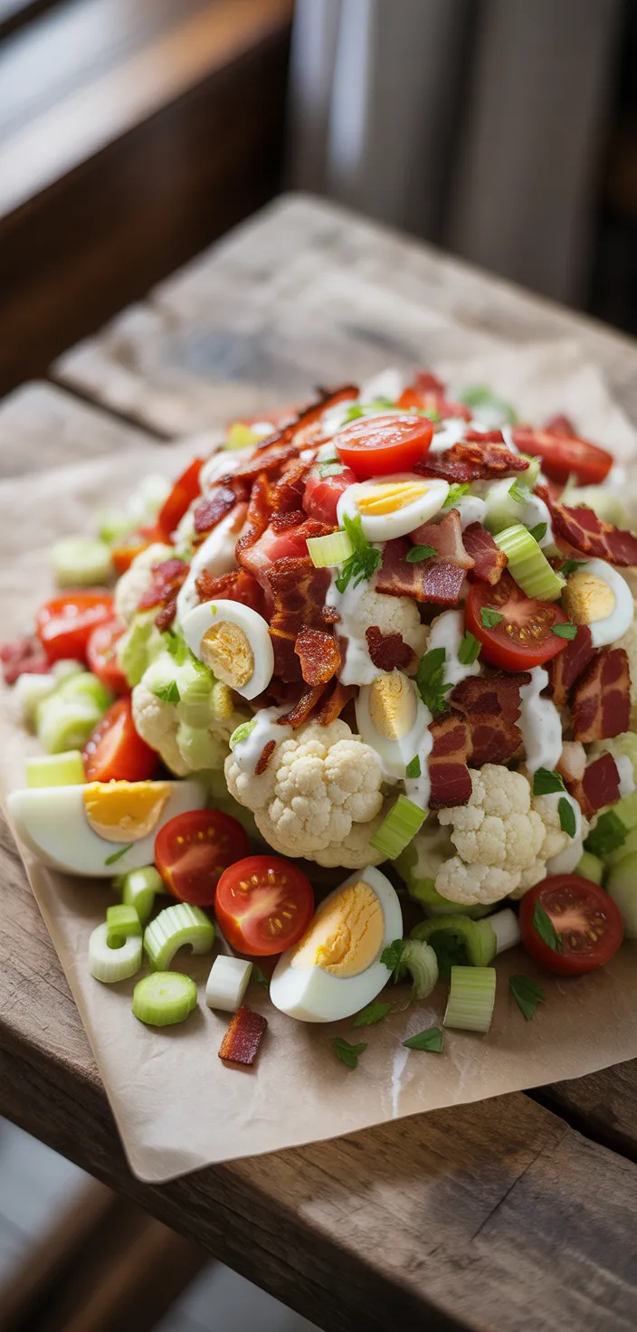 Ingredients photo for BLT Cauliflower Salad Recipe