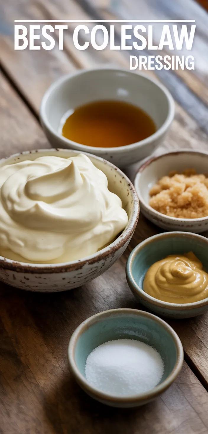 Ingredients photo for Best Coleslaw Dressing Recipe