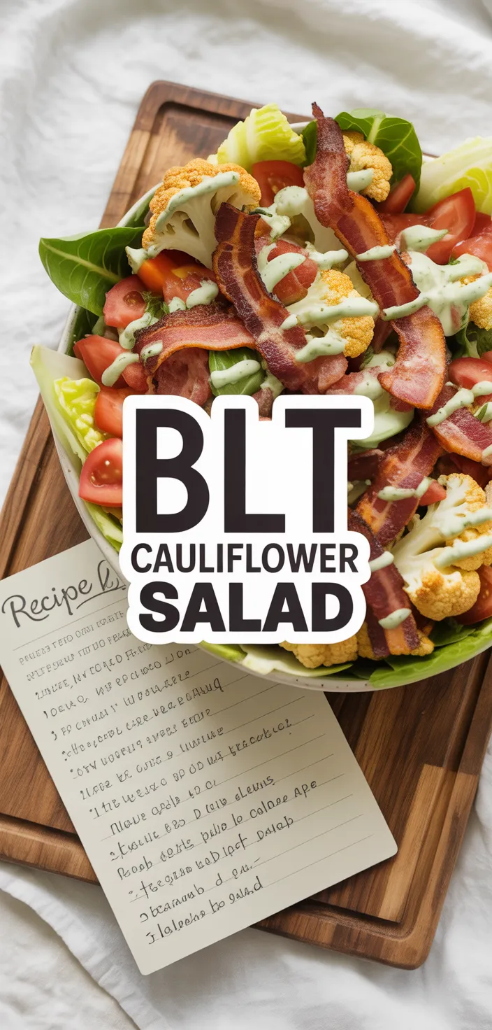 A photo of BLT Cauliflower Salad Recipe