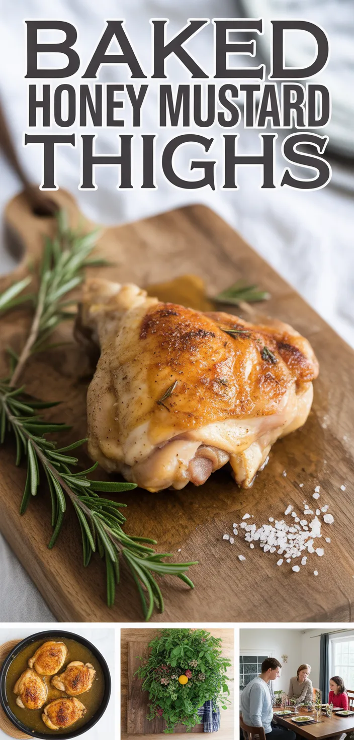Best Baked Honey Mustard Chicken Thighs Recipe