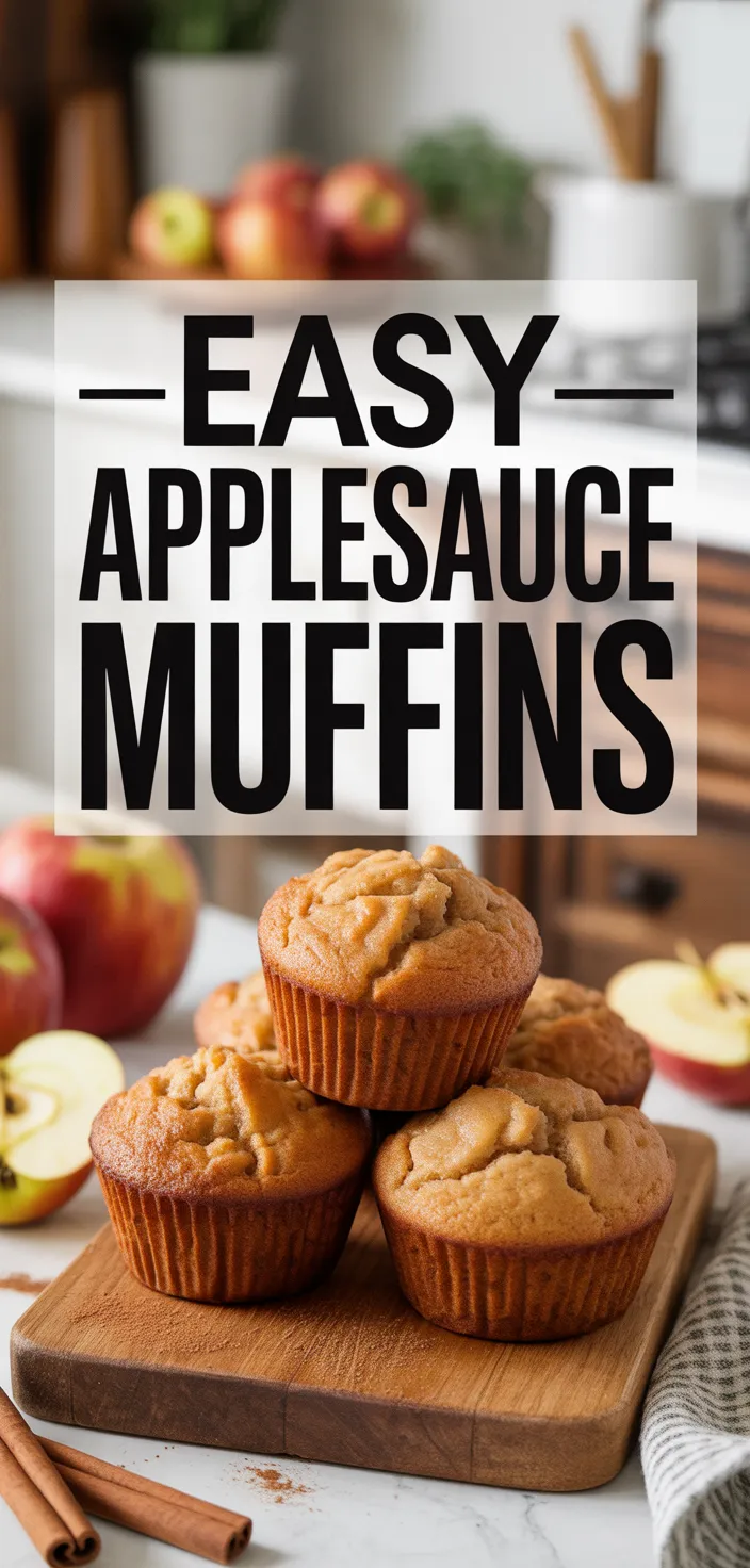 A photo of Easy Applesauce Muffins Recipe
