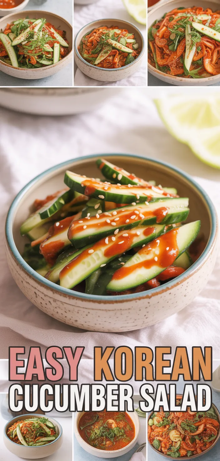 Easy Korean Cucumber Salad Recipe