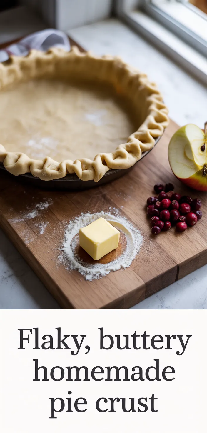 Flaky, Buttery Homemade Pie Crust Recipe