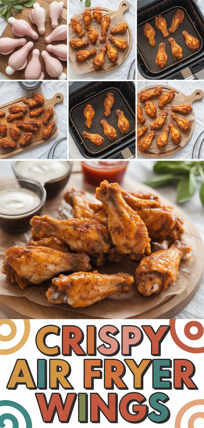 A photo of How To Make Super Crispy Air Fryer Wings Recipe
