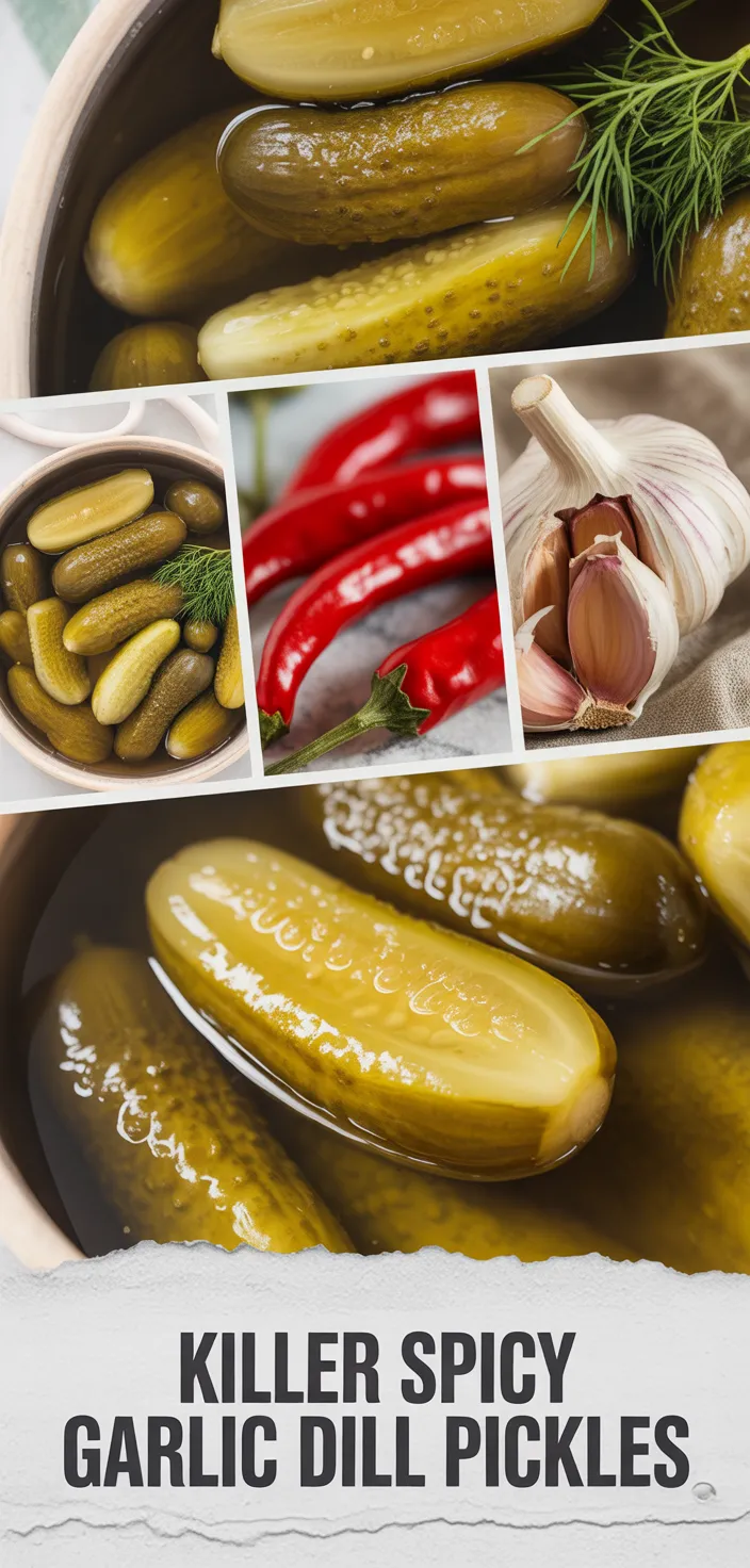 KILLER SPICY GARLIC DILL PICKLES Recipe