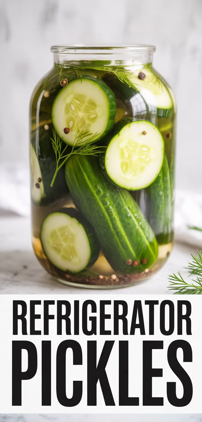 A photo of Refrigerator Pickles Recipe