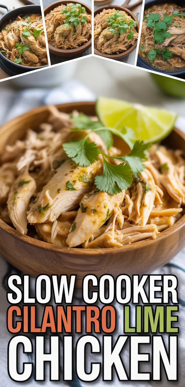 Slow Cooker Cilantro Lime Chicken Recipe
