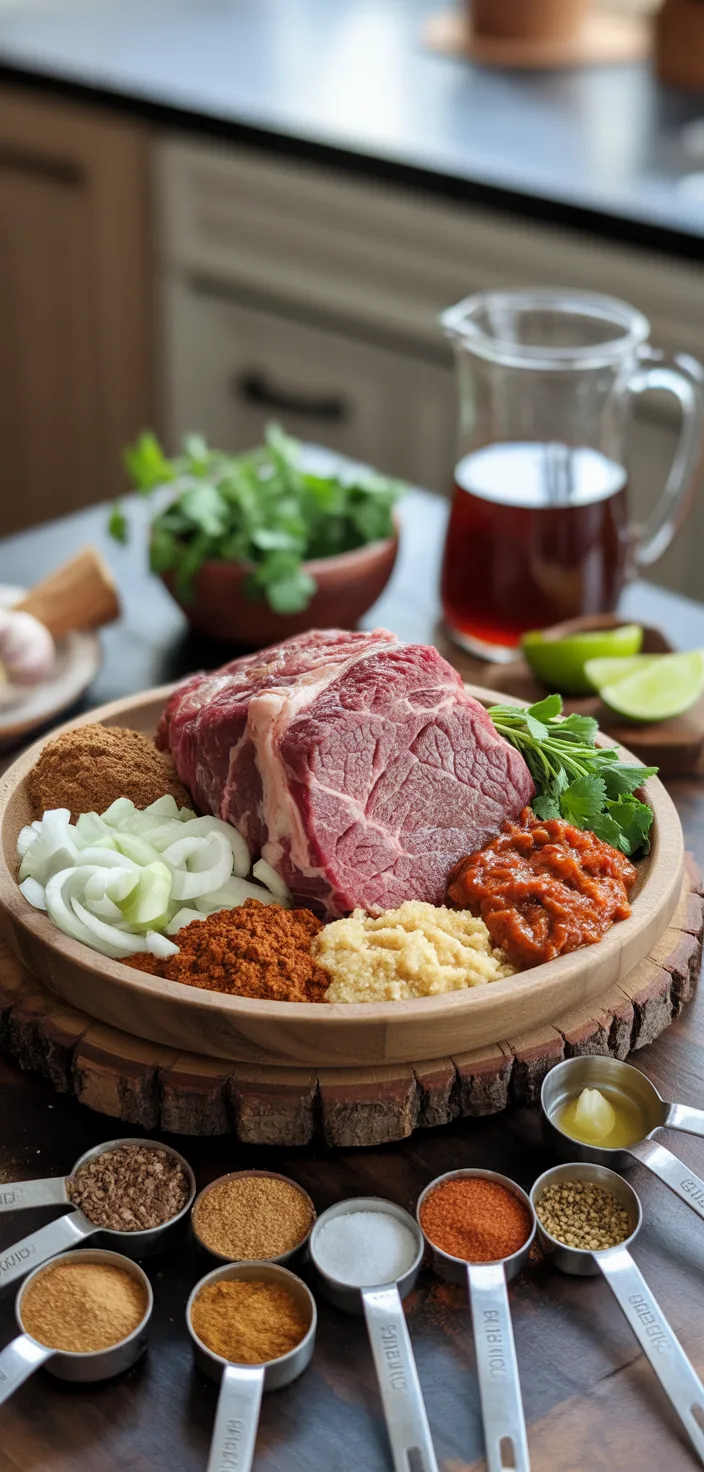 Ingredients photo for Instant Pot Barbacoa Recipe
