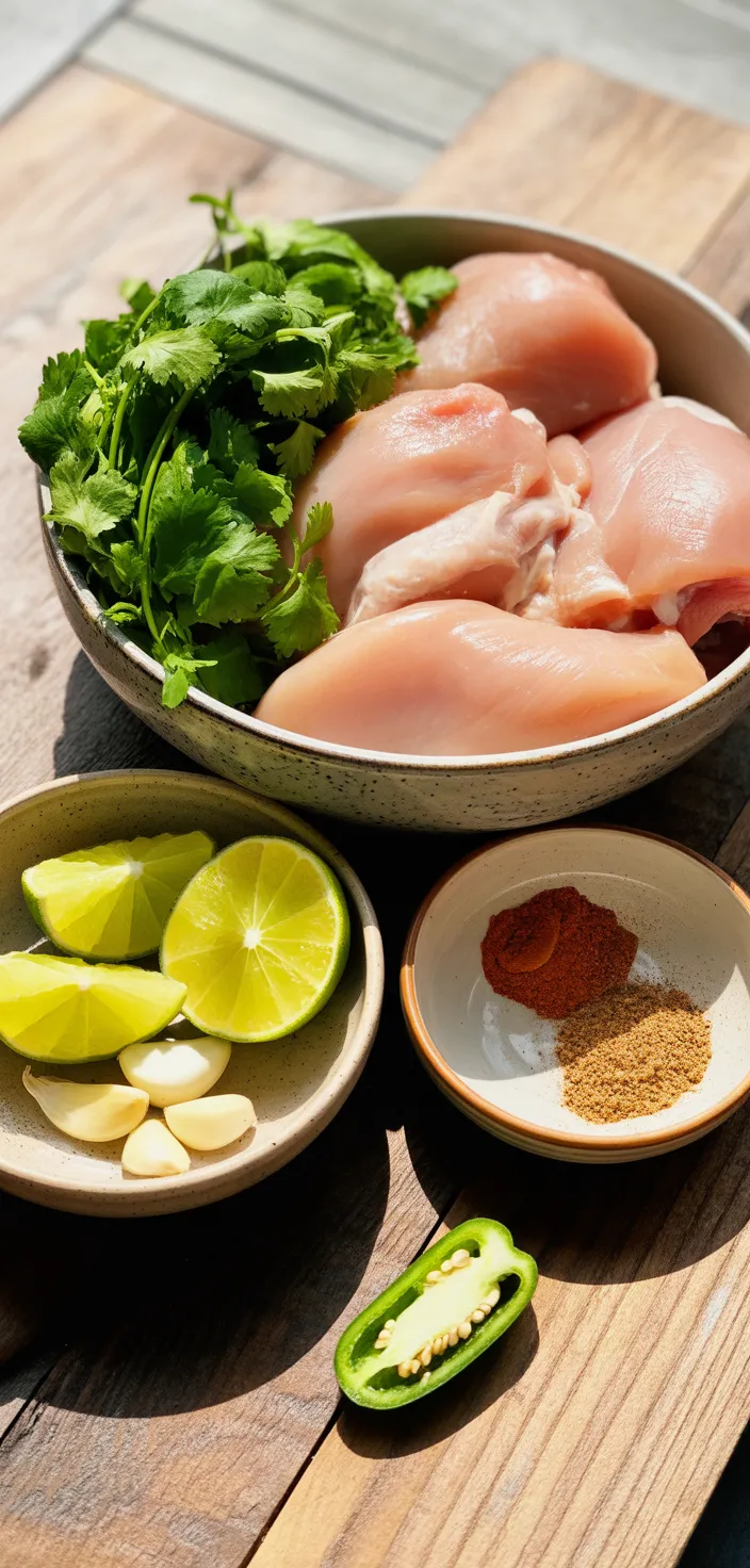 Ingredients photo for Slow Cooker Cilantro Lime Chicken Recipe