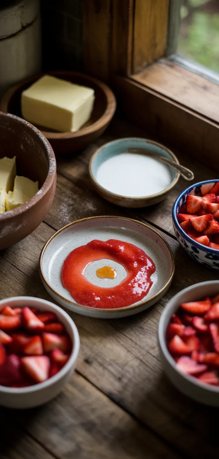 Ingredients photo for Strawberry Pound Cake Recipe