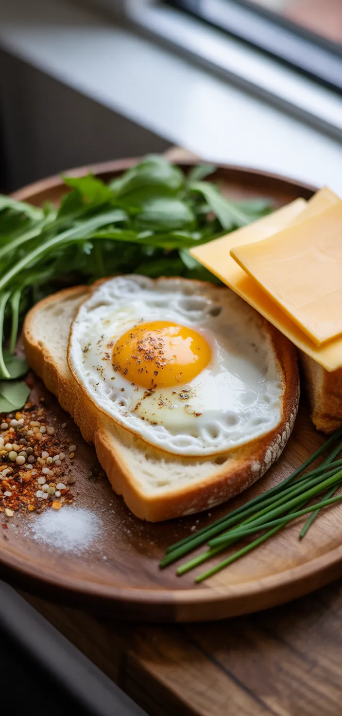 Ingredients photo for Air Fryer Egg And Cheese Toast Recipe