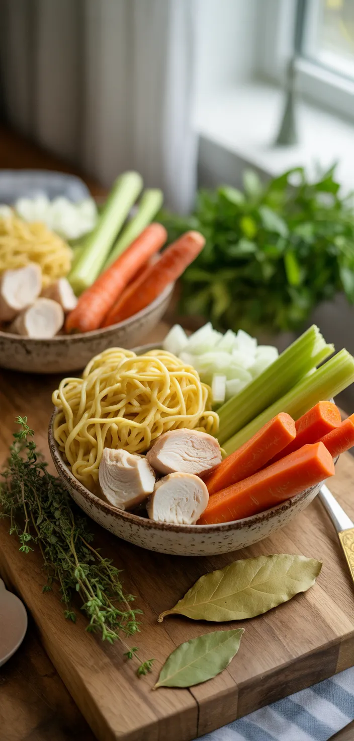 Ingredients photo for Best Chicken Noodle Soup Recipe