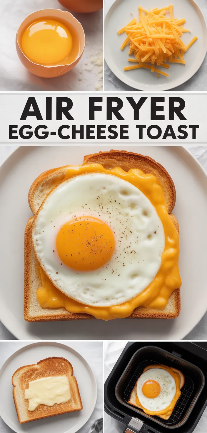 A photo of Air Fryer Egg And Cheese Toast Recipe