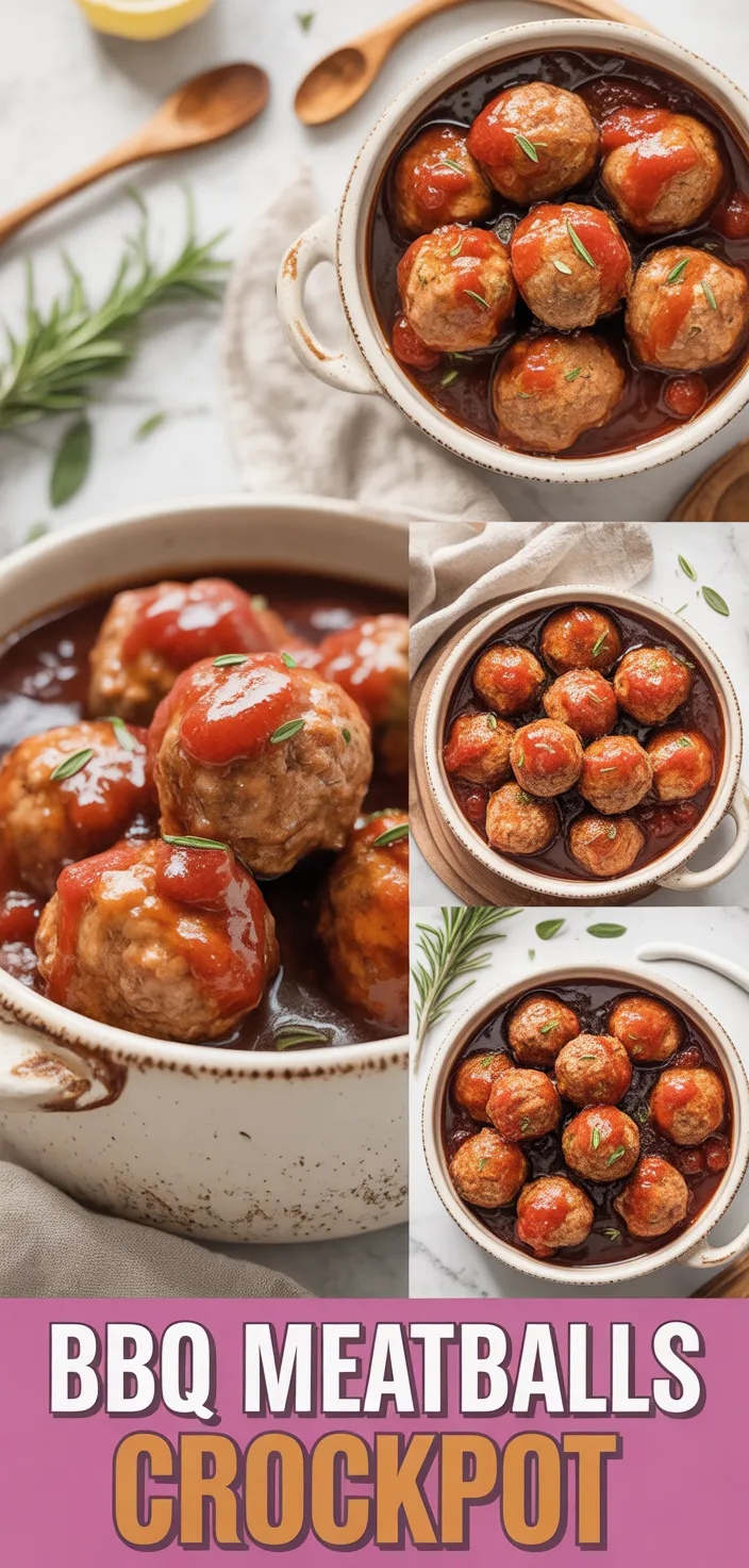 A photo of BBQ Meatballs Crockpot Recipe