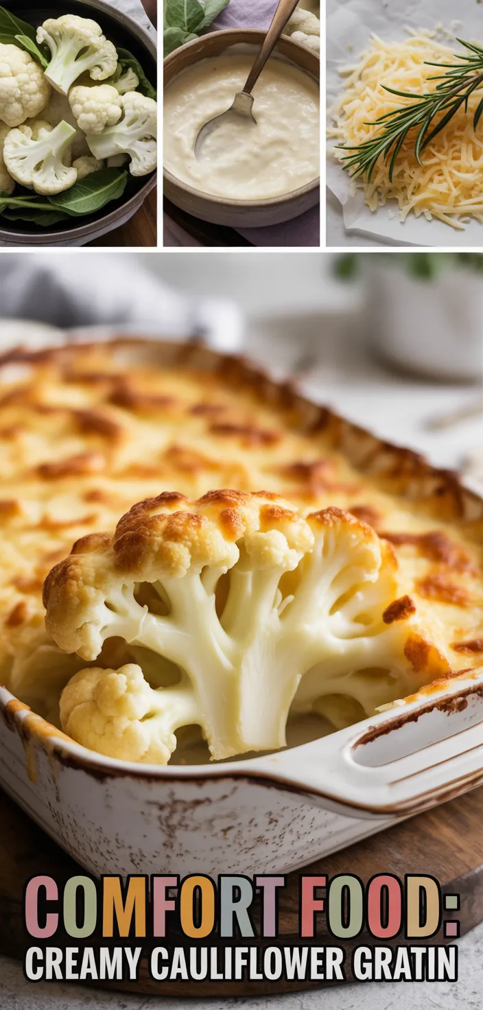 A photo of Comfort Food: Creamy Cauliflower Gratin Recipe