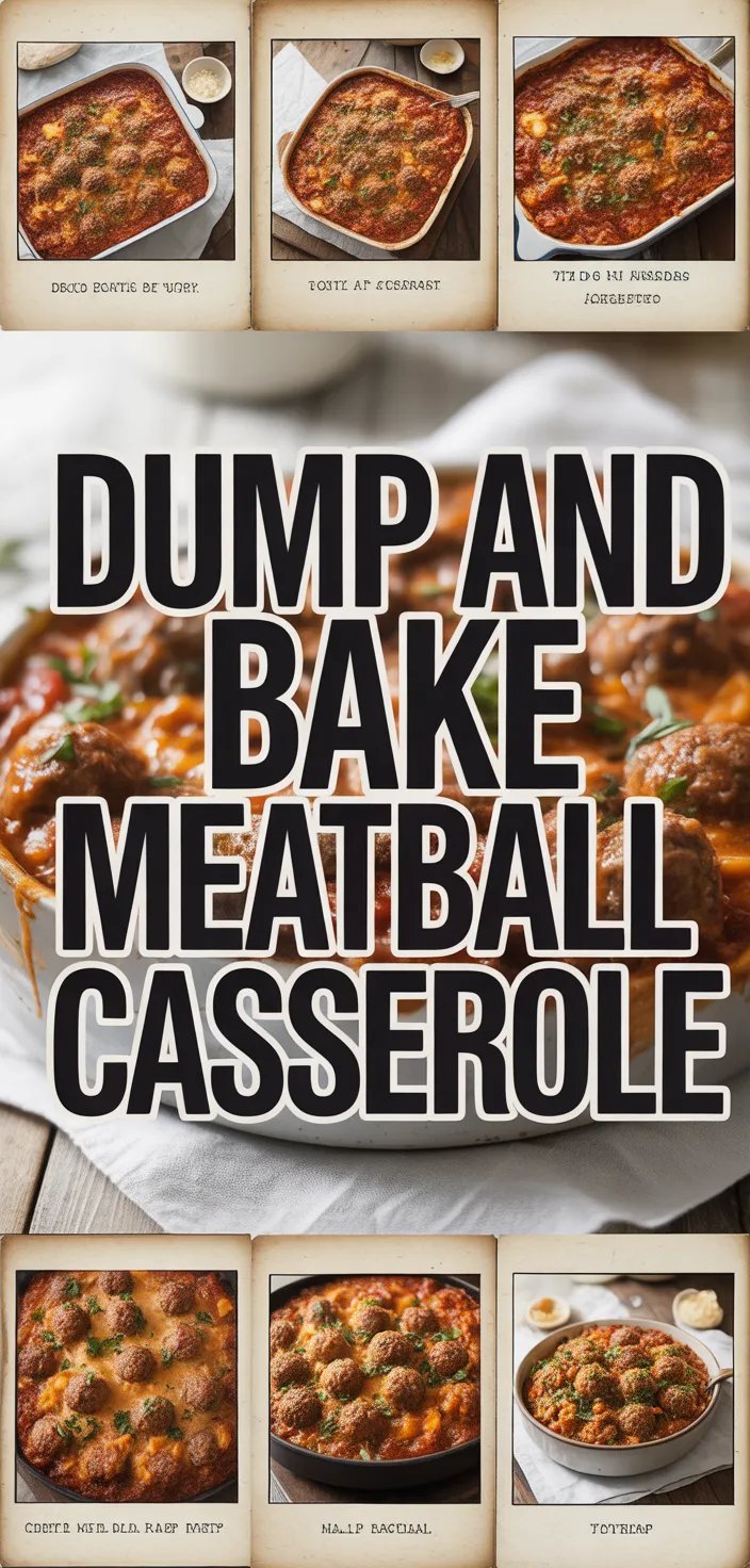A photo of Dump And Bake Meatball Casserole Recipe