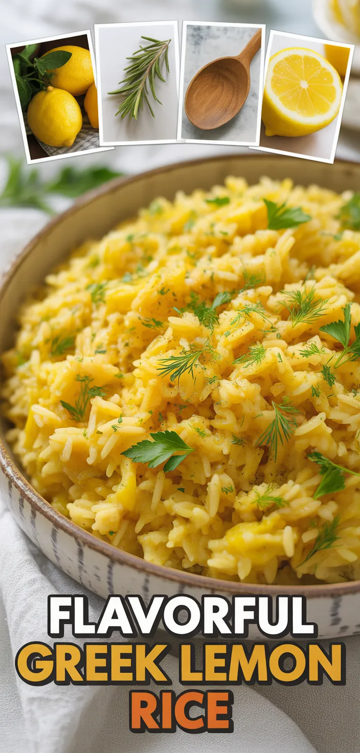 A photo of Flavorful Greek Lemon Rice Recipe